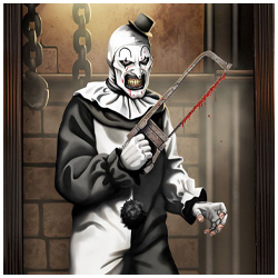 Terrifier: Art the Clown Door Cover