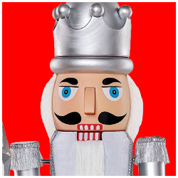 Collapsible Silver Nutcracker