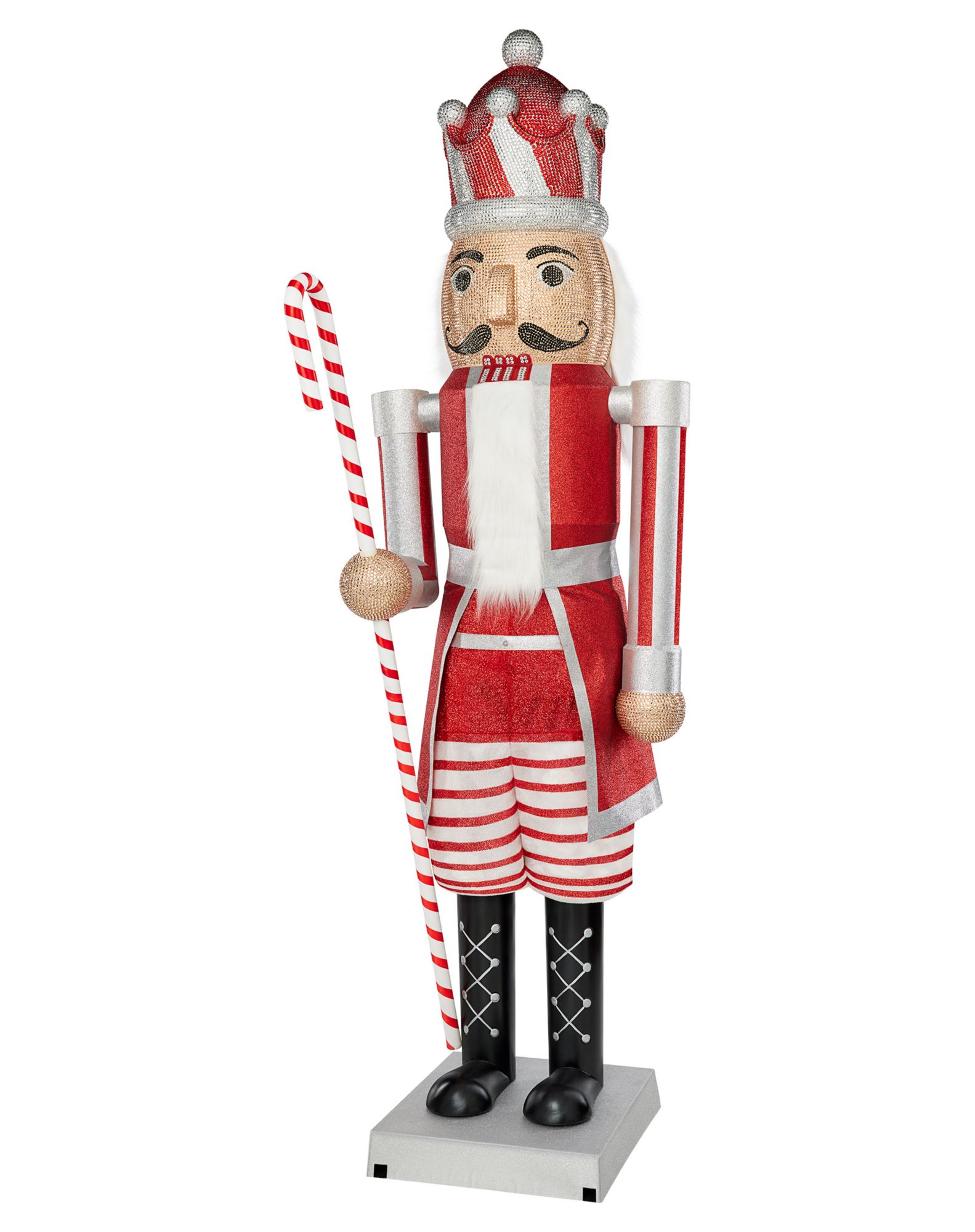 Candy Cane Bling Nutcracker
